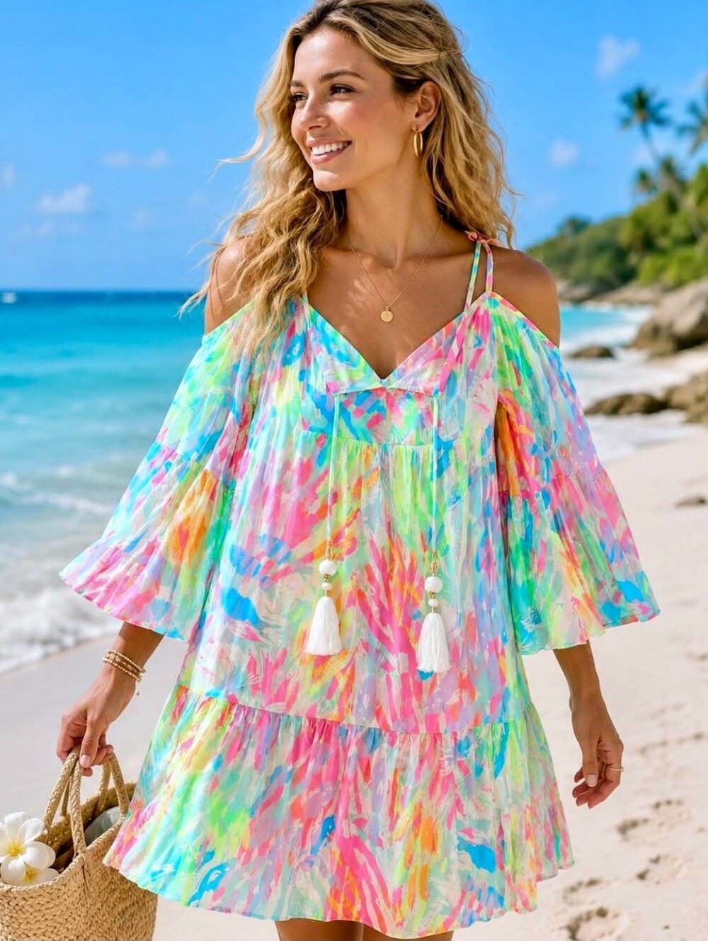 Lilly Pulitzer Alanna Dress Sparkling Sands Size XL